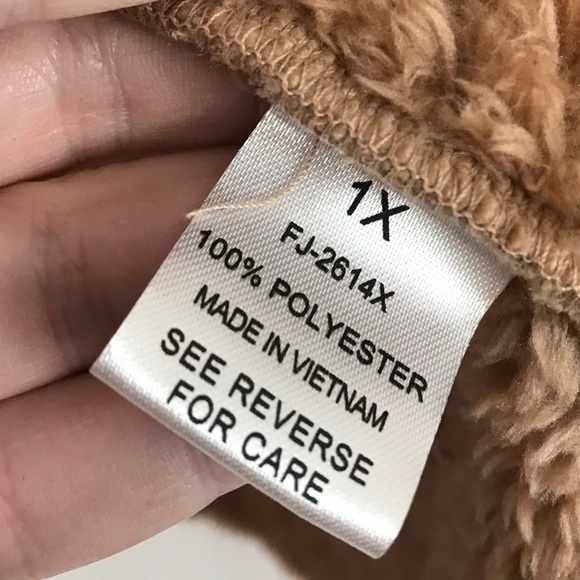 PLUS Teddy Coat HOODED FAUX FUR COCOON JACKET - Picture 5 of 7